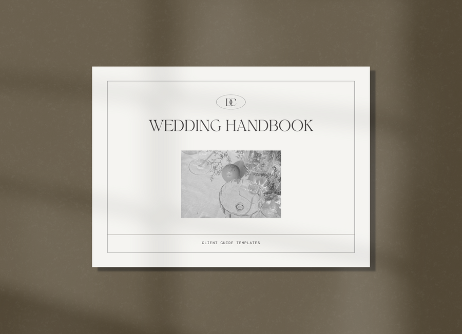 Wedding Handbook Template