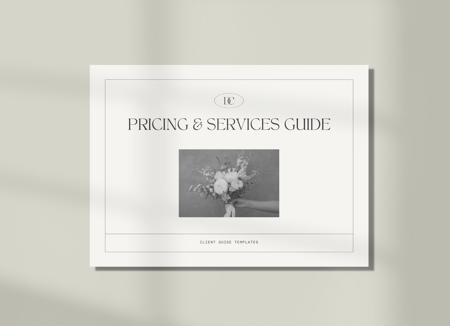 Pricing & Services Guide Template